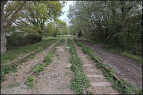 From station site looking towards Bristol