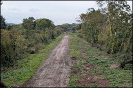 From Royal Portbury Dock Road bridge looking towards Portishead. September 2026