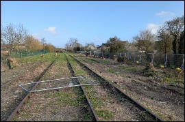 Looking towards Bristol from Tansy Lane crossing. March 2026