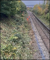 Site of new Pill station looking towards Portishead. Nov 2025