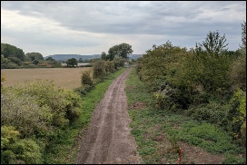 From Station Road bridge, Portbury, looking towards Portishead. September 2026