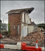Demolition of old Station House, Pill